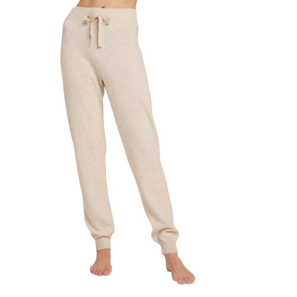 BELLA DAHL 100% CASHMERE Pants In Soft Nude Size LARGE NEW $258